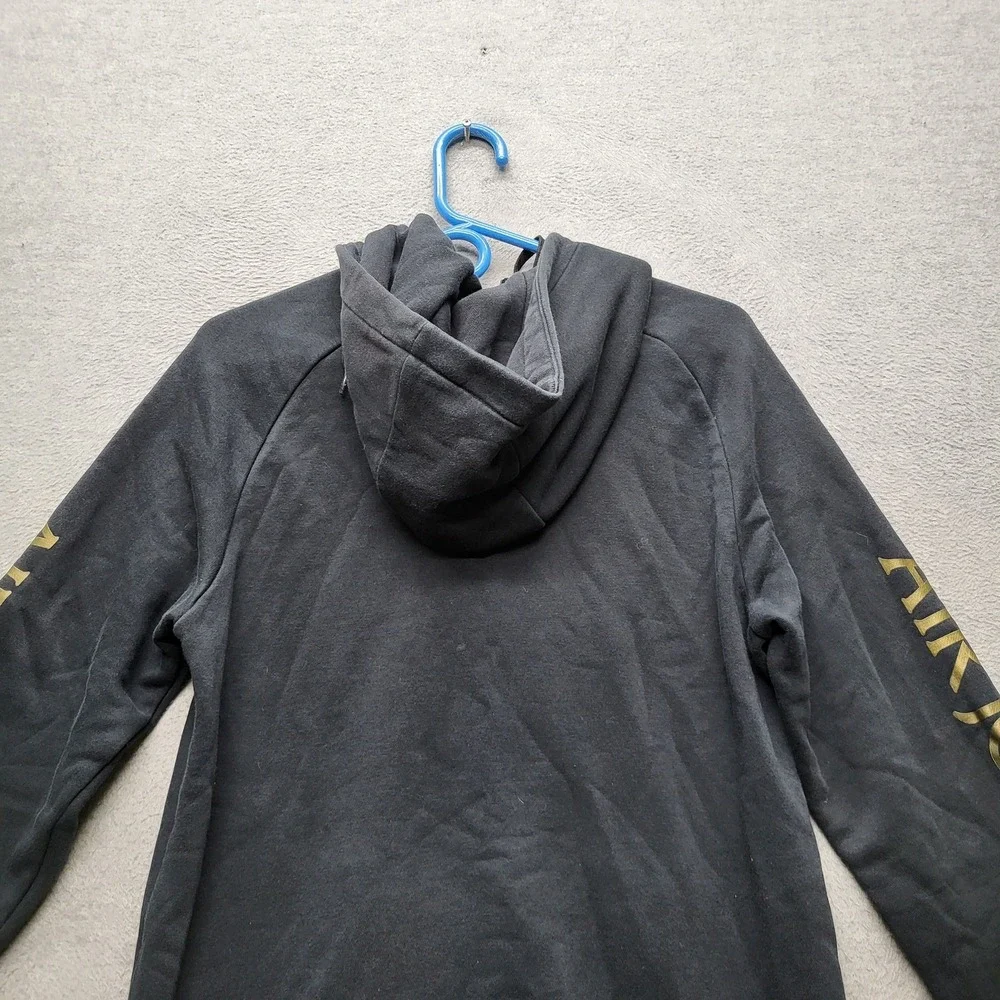 Jordan Men Hoodie S Black Jumpman Nike Air Activewear Logo Zipper Y2K‎
